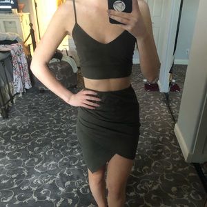 Olive Green Two Piece Set